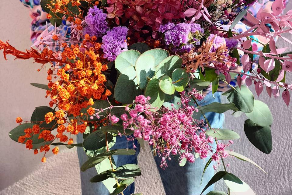 Bouquet de fleurs séchées