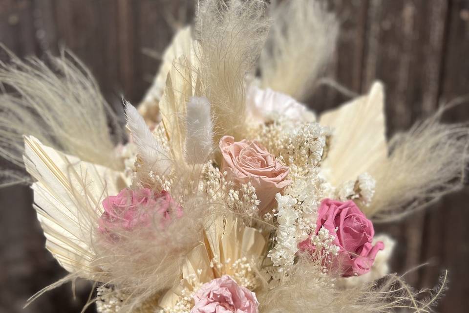 Bouquet en fleurs séchées