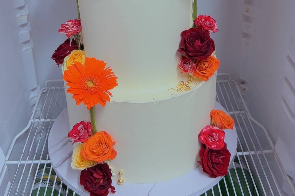 Wedding cake floral