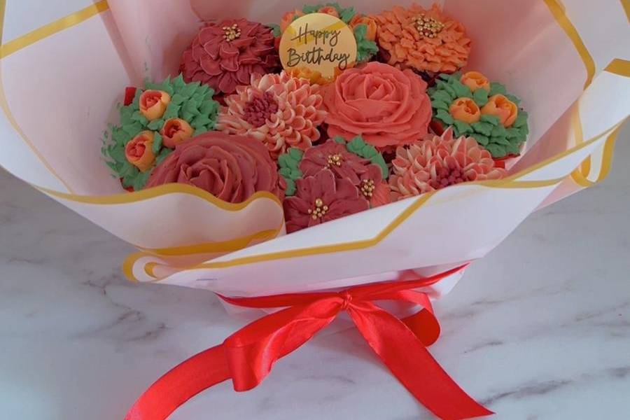 Bouquet de cupcakes