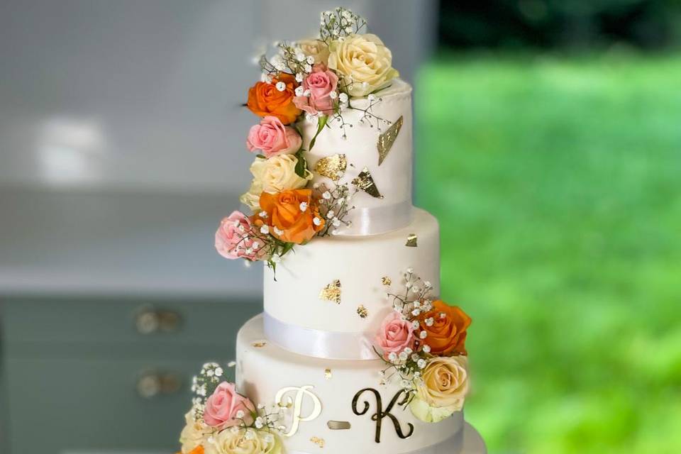 Wedding cake printanier