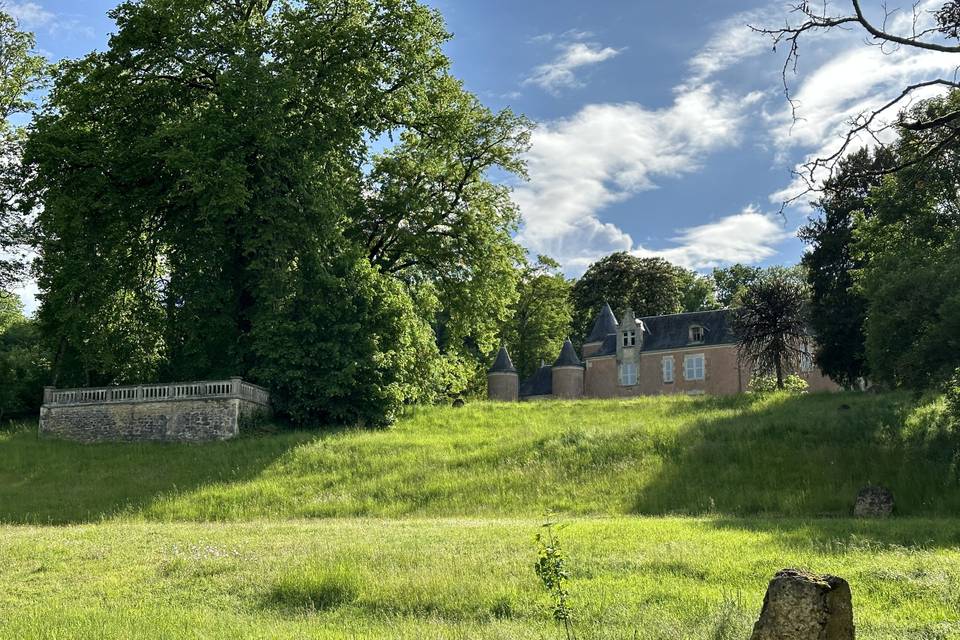 Le château vue du parc cirque