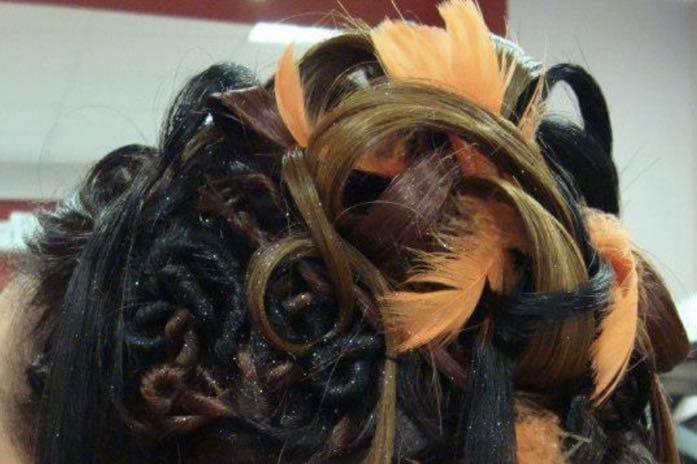 Coiffure originale extensions