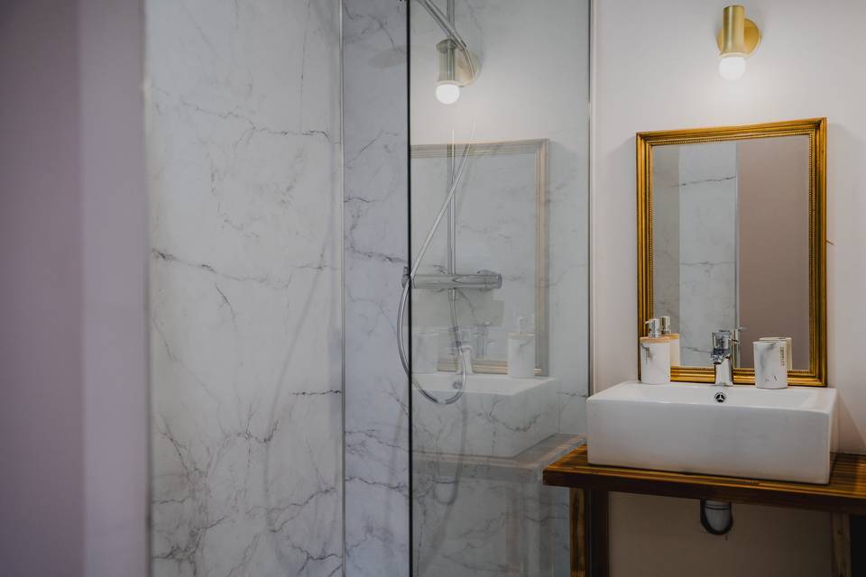 Salle de douche de la Suite