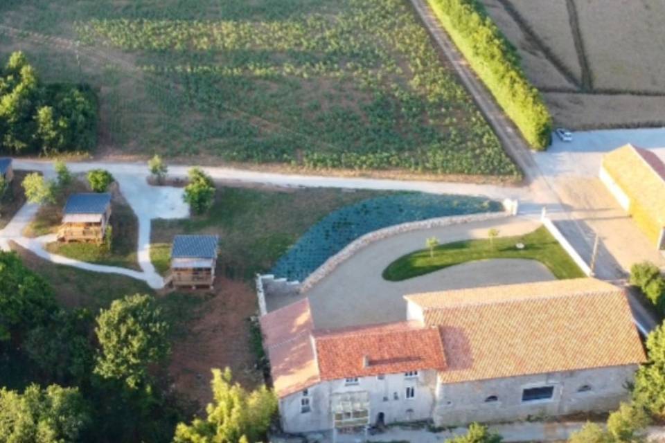 Le domaine vu du ciel