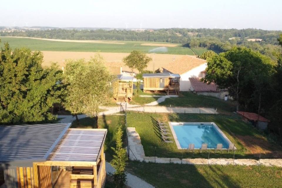 Le domaine vu du ciel