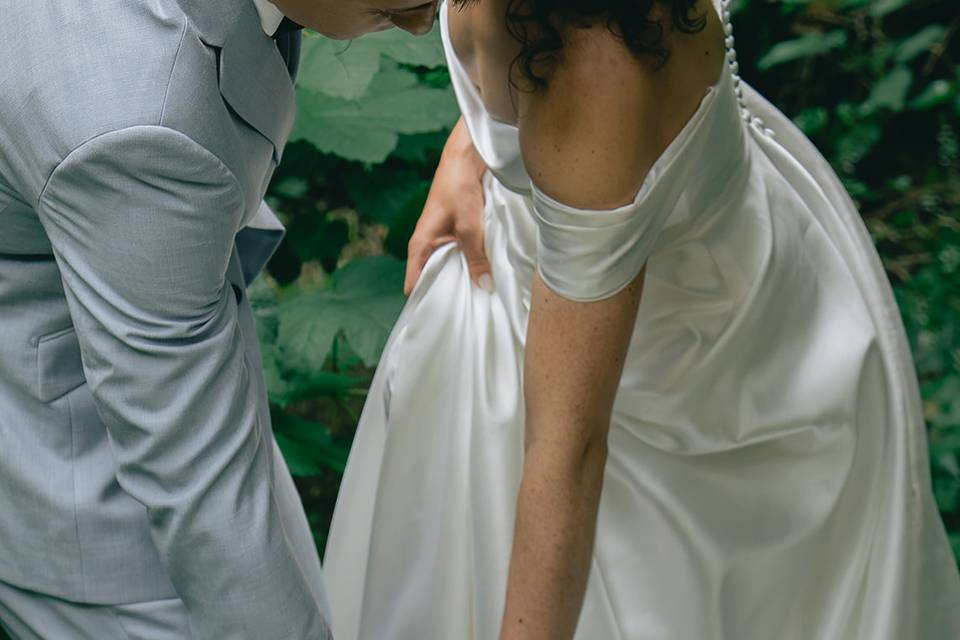 Photo de couple robe de mariée