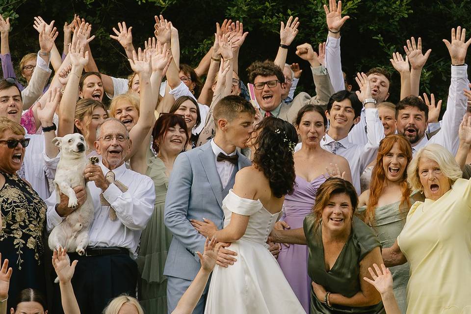 Photo de mariage de groupe