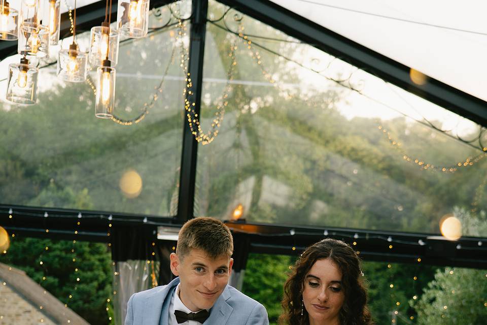 Diner de mariage photo