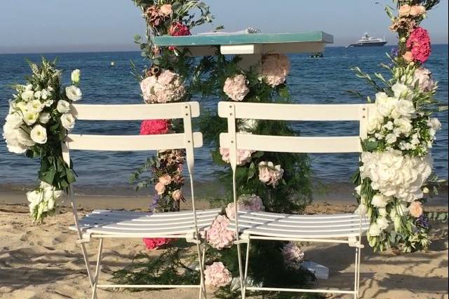Cabane de bambou Plage