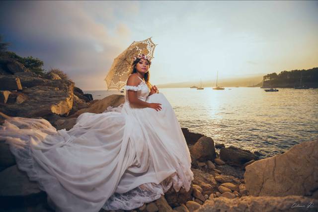Au couché du soleil