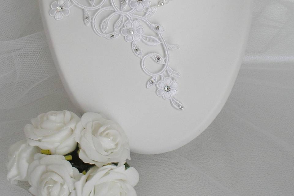 Parure miléna dentelle blanche