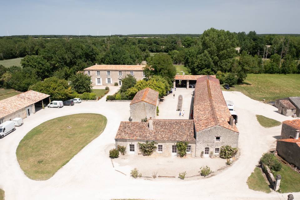 Vue des gîtes