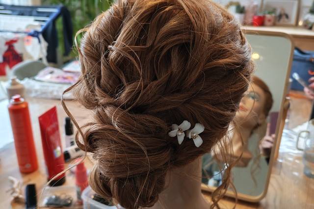 Essai chignon bas