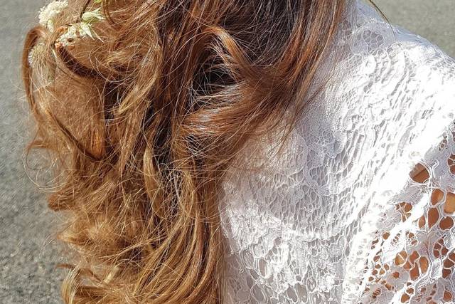 Coiffure mariée bohème