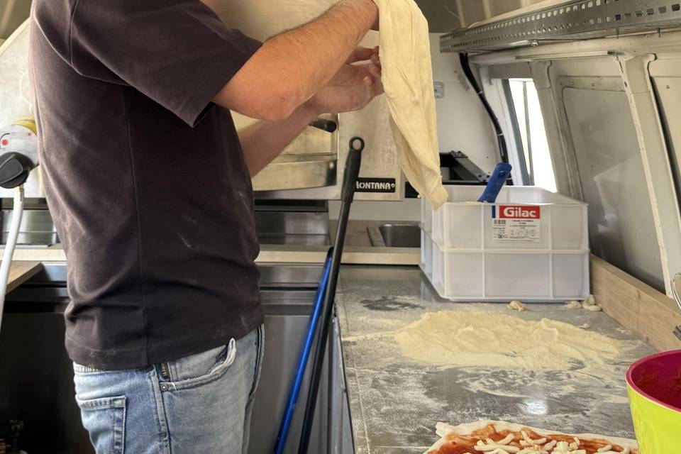 Préparation pizzas