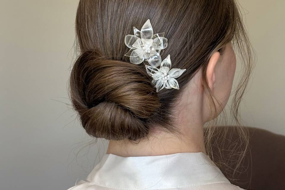 Chignon bas simple