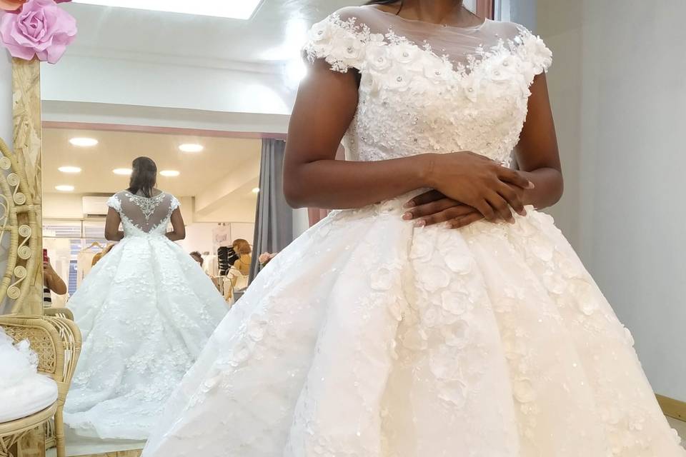 Création de robe de mariée