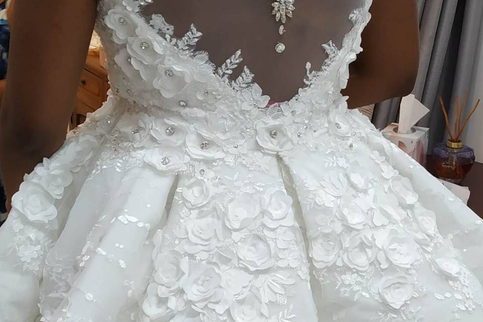 Création de robe de mariée