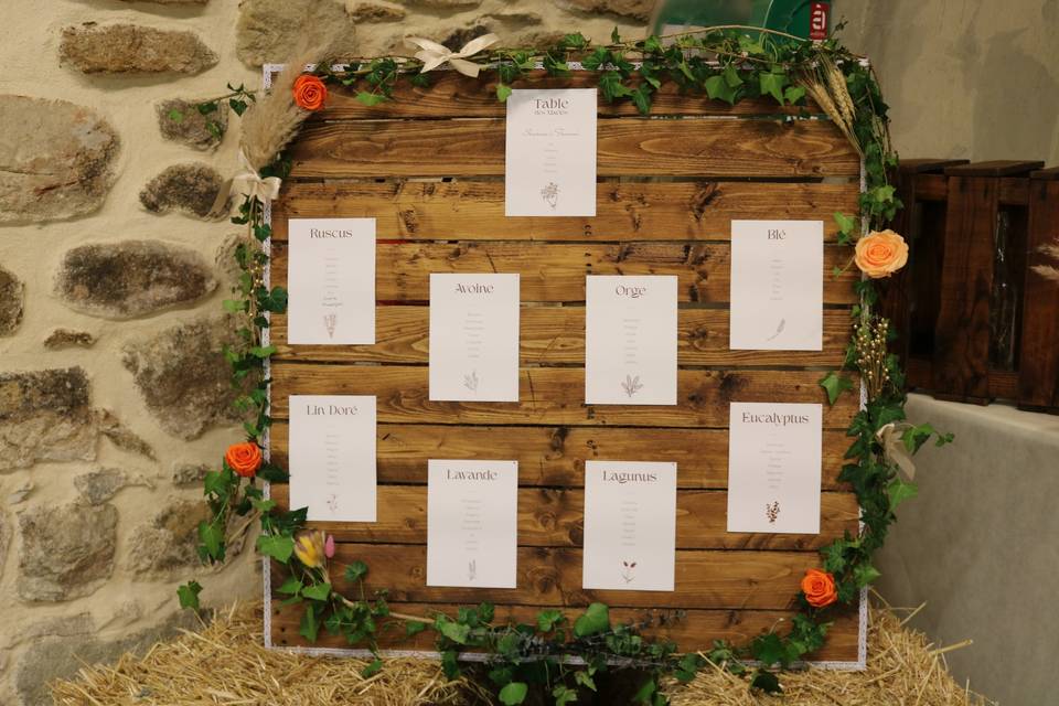 Déco plan de table