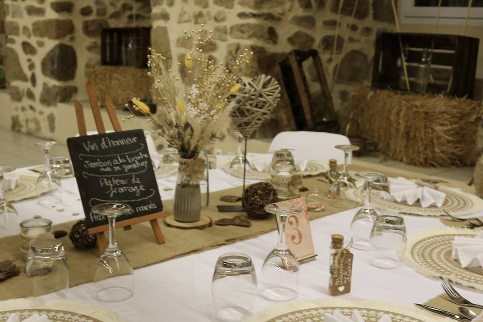 Centre de table séchées