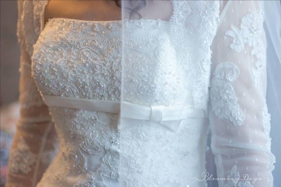 Préparatifs mariage robe