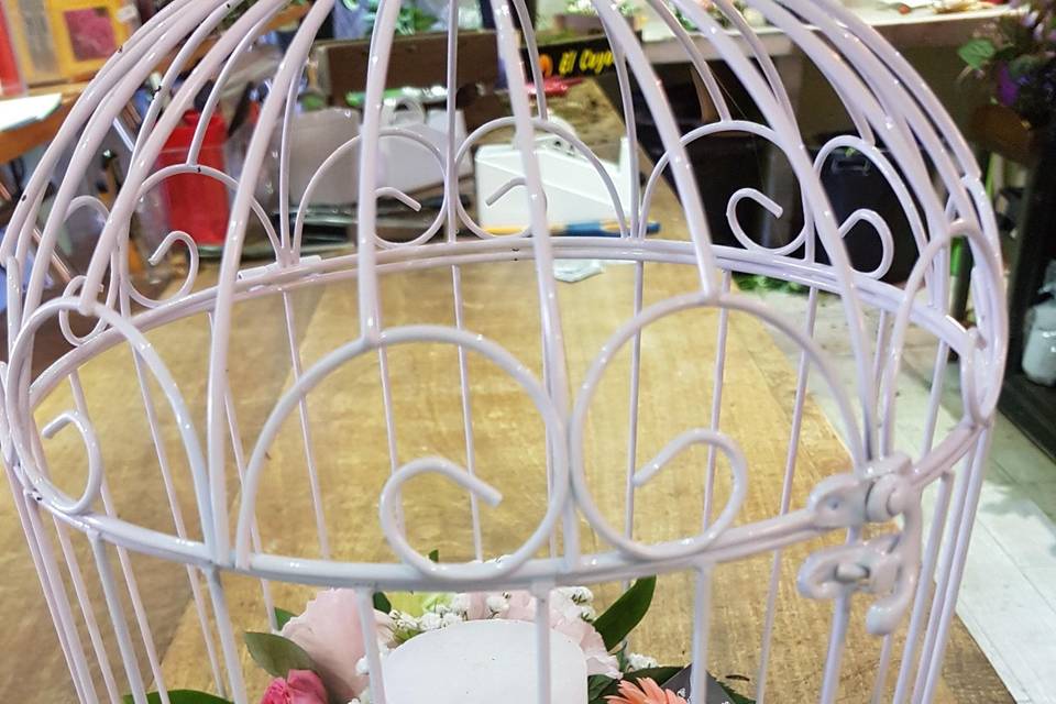 Centre de table cage