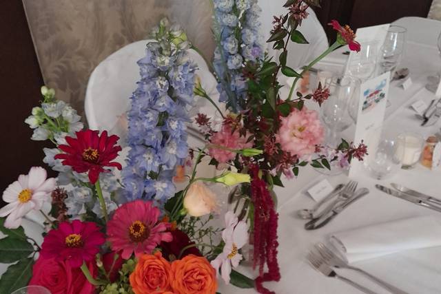 Centre de table coloré