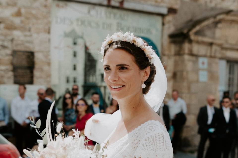 Bouquet de mariée en fleurs se