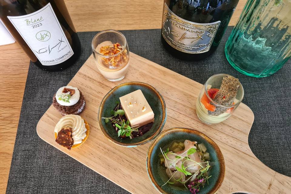 Mets gourmands et champagne