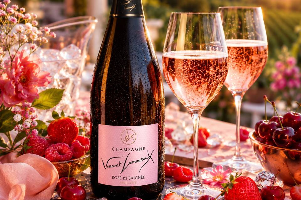 Champagne Rosé de Saignée