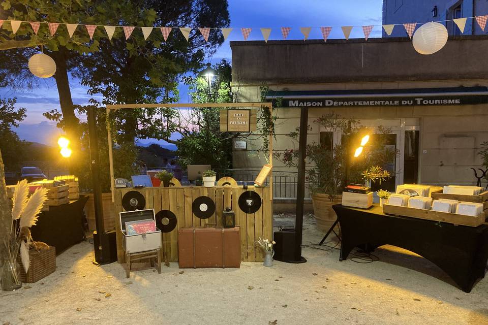 Bar à vinyles