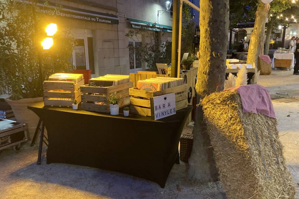 Bar à vinyles