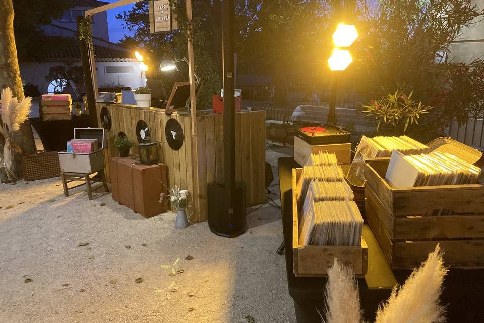 Bar à vinyles