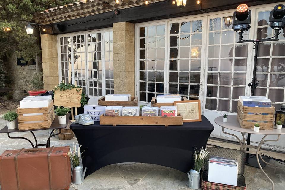 Bar à vinyles