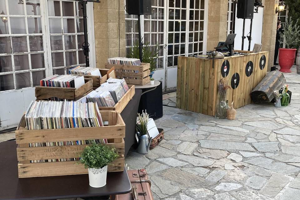 Bar à vinyles