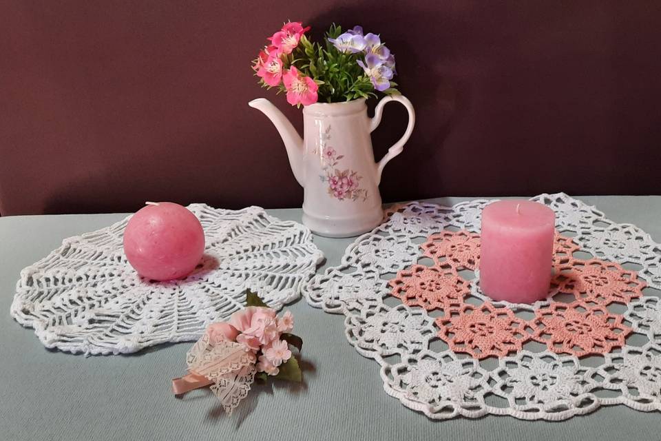 Décos roses & blanches