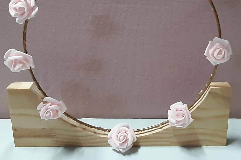 Cercle lumineux & ses roses