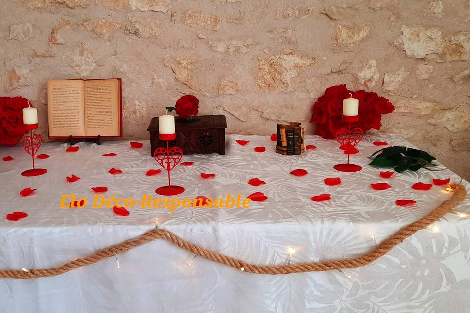 Ambiance rouge amour