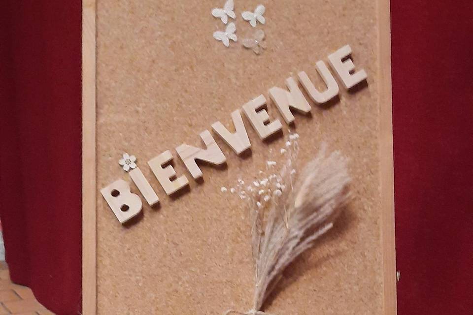 Panneau de bienvenue