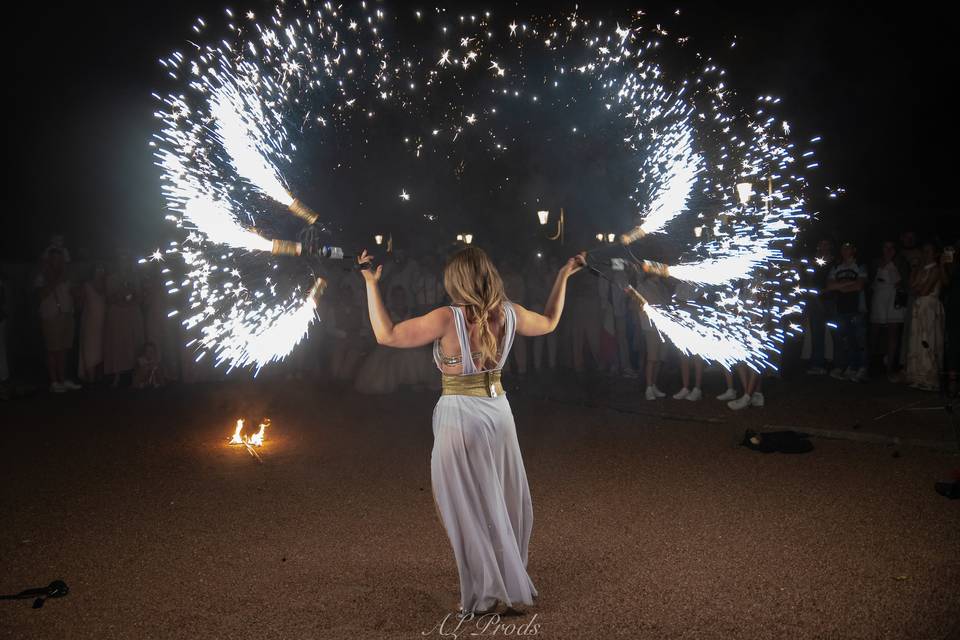 Animation feu pyrotechnique