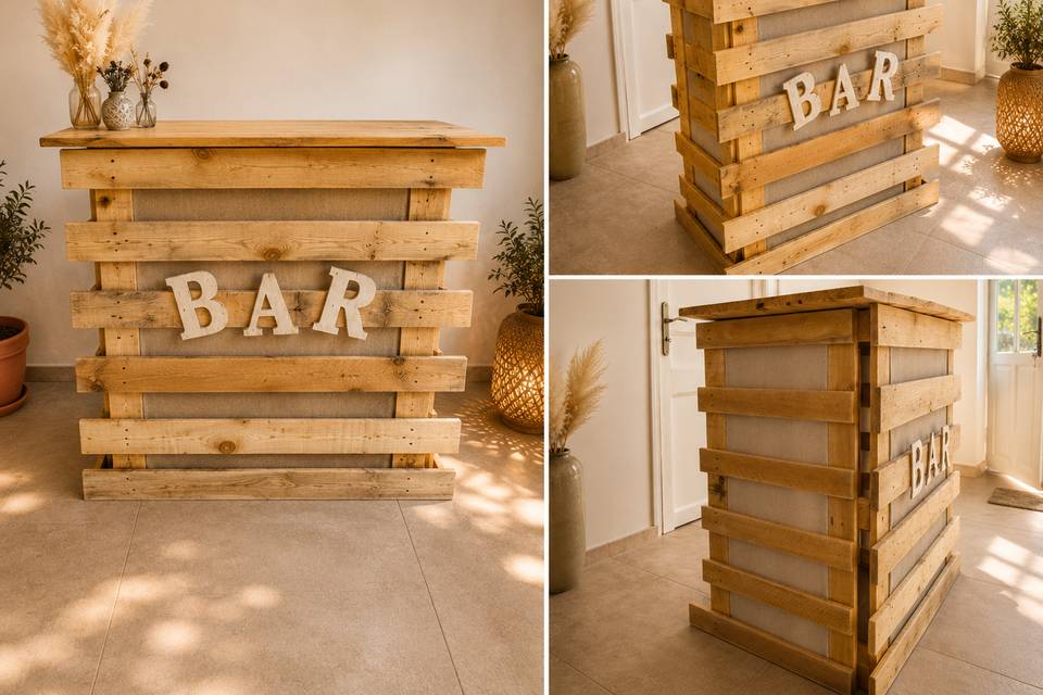 Bar palettes & jute
