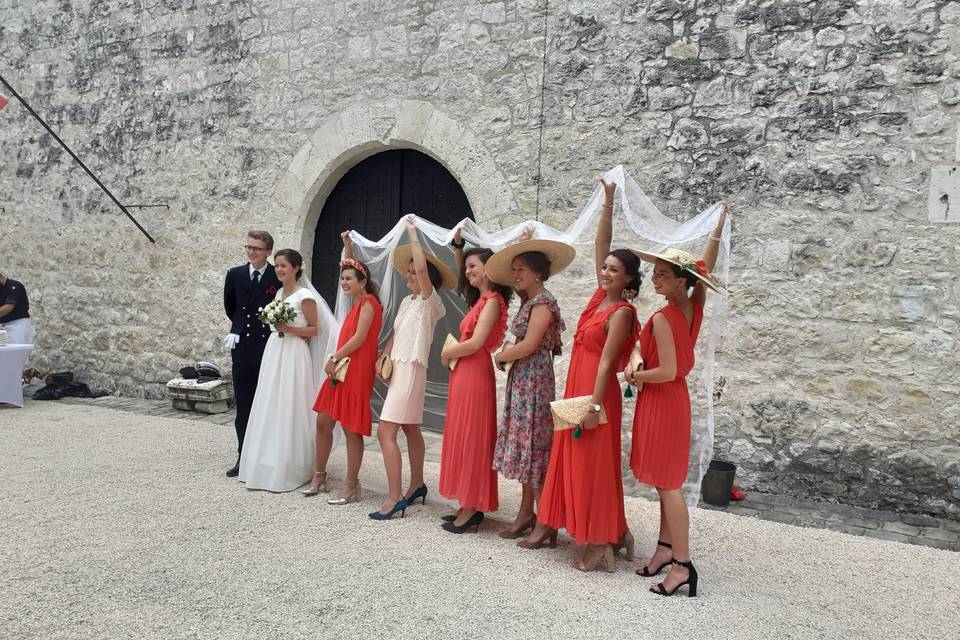 Les témoins de la marié