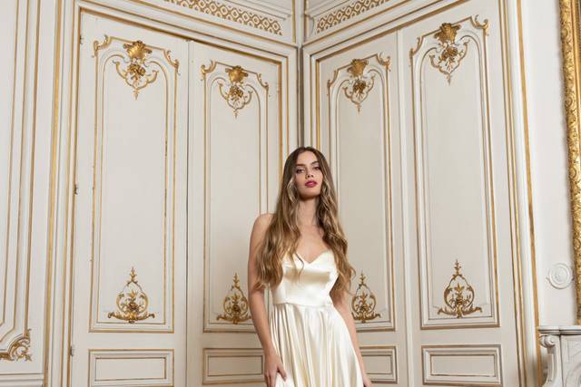 Robe simple en soie