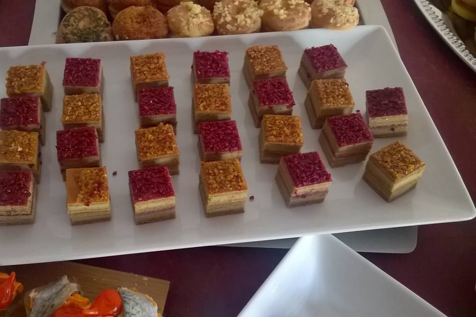 Opera au foie gras pour cocktail