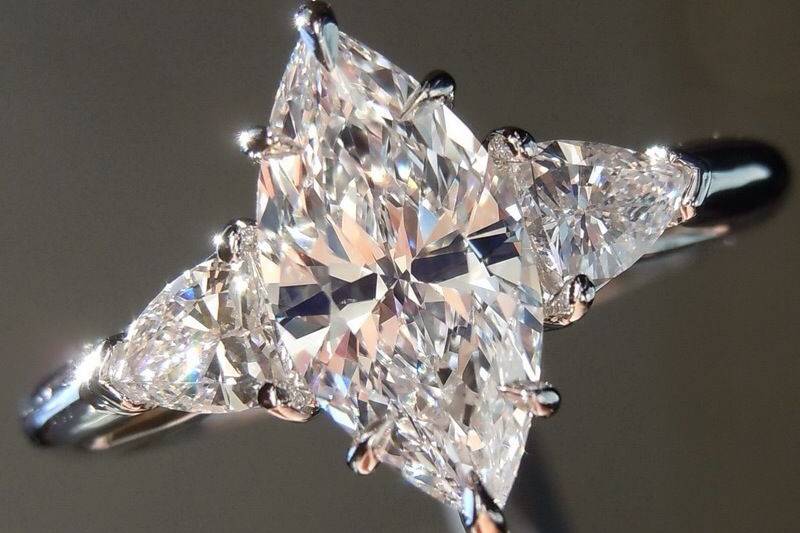 Diamant taille marquise