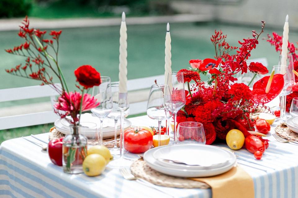 Table dréssé/décorée