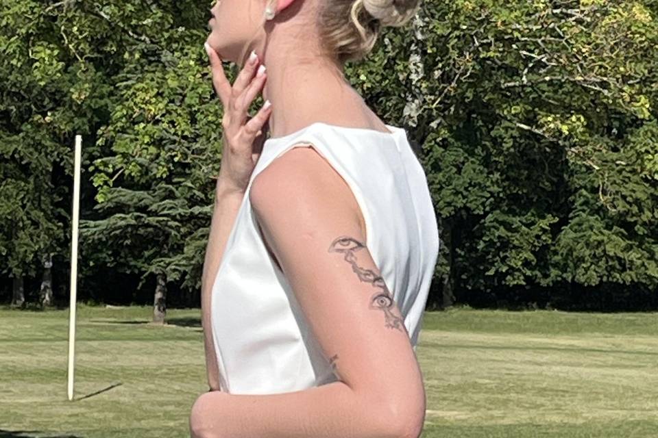 Sleek bun