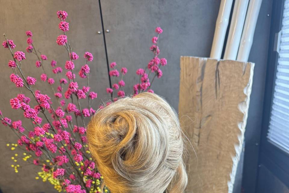 Chignon glamour