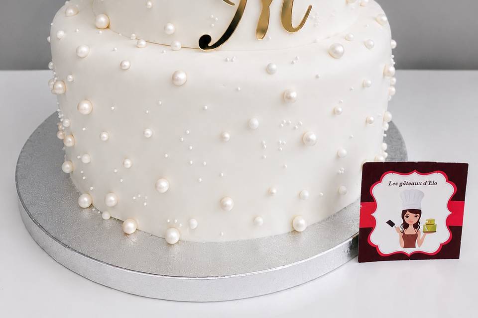 Blanc et perles
